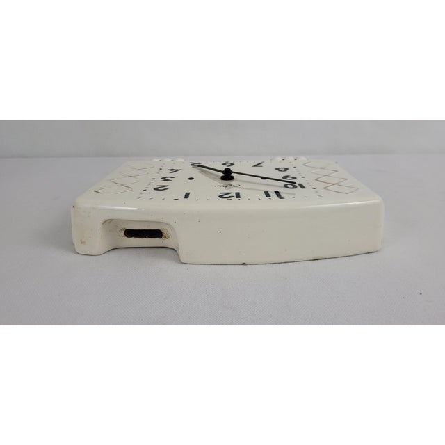 Mid-Century Modern Vintage Odo Earthenware Clock, 1950s For Sale - Image 3 of 8