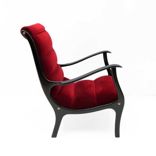 Mid-Century Modern Italian Mitzi Armchair by Ezio Longhi for Elam, 1950s For Sale - Image 4 of 8