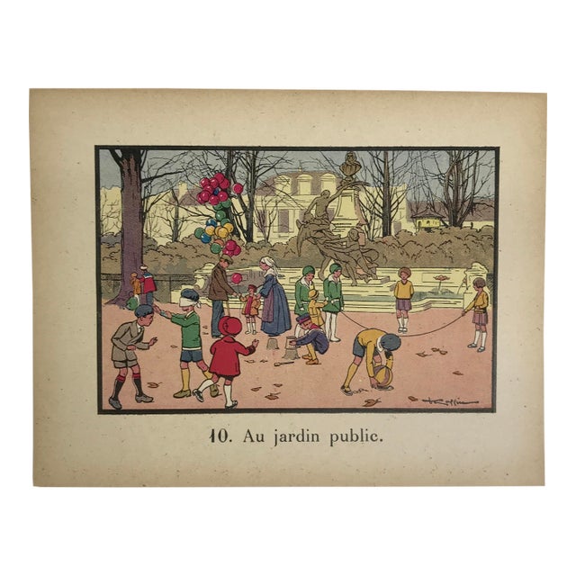 Mid 19th Century Jean-François Raffaëlli – French Educational Illustration / Children J For Sale