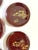 Wood 1950s Chinoiserie Lacquer Coaster Set – Vintage Asian Scenic Barware With Box For Sale - Image 7 of 10