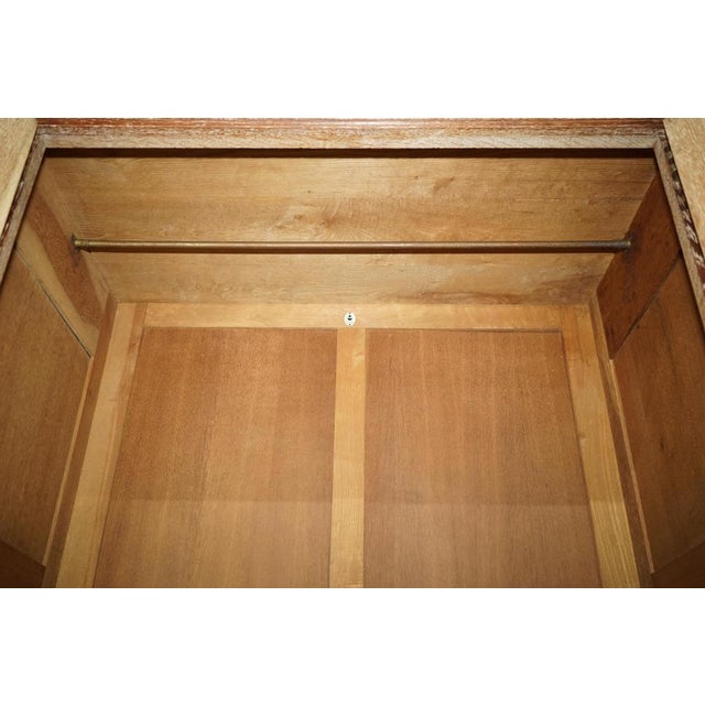 Large Oak Wardrobe from Tudor Furniture, England, 1930s For Sale - Image 14 of 16