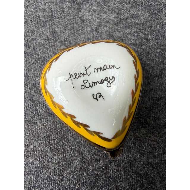 1980s French Limoges I Love You Heart Trinket Box For Sale - Image 18 of 18