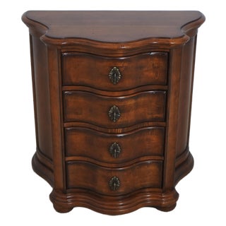 Century 4 Drawer Continental Style Nightstand Occasional Chest For Sale