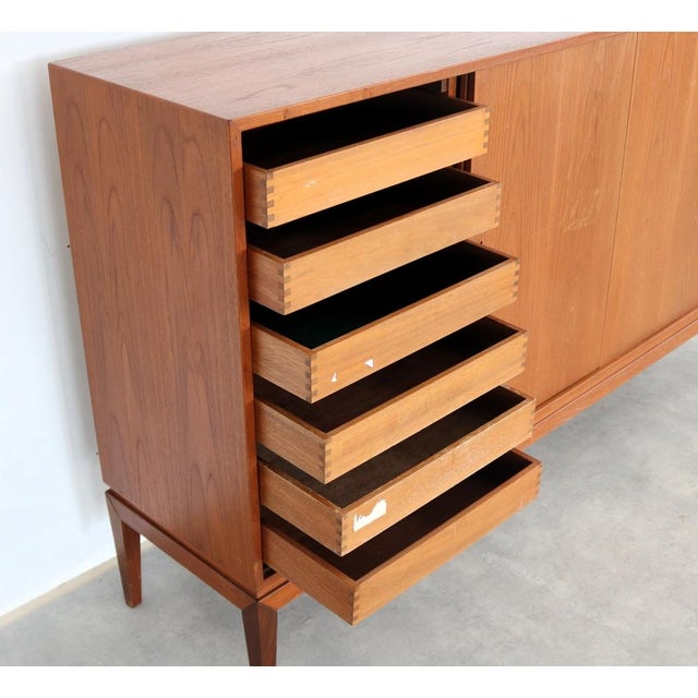 Vintage Danish Teak Sideboard, 1960s For Sale - Image 10 of 11