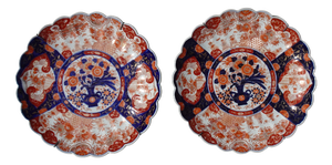 19th Century Japanese Porcelain Imari Chargers, 1980s, Set of 2