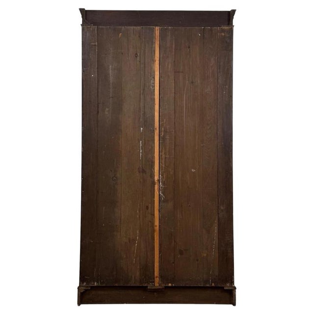 Wood Antique Early 20th Century English Edwardian Walnut Wardrobe For Sale - Image 7 of 10