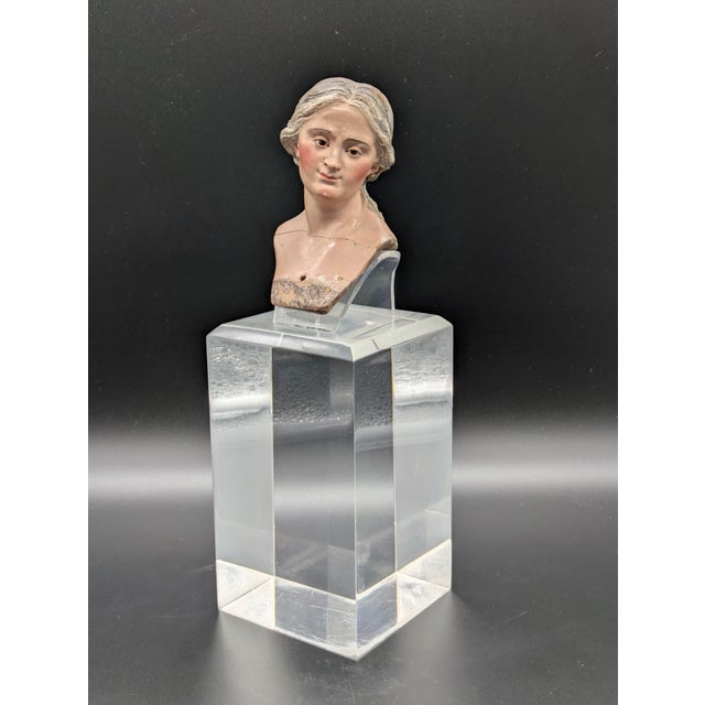 Traveling Man Treasures is selling this masterfully sculpted late 18th-century terracotta Neapolitan Santon head with...