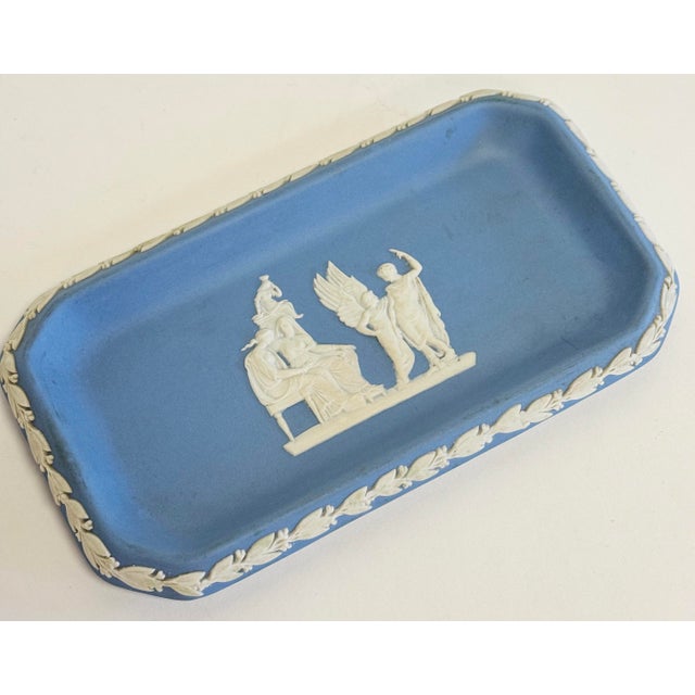 Wedgwood Vintage English Wedgwood Jasperware Catchall Dish For Sale - Image 4 of 7