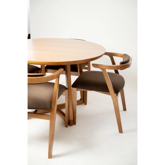 Ellis Light Brown Dining Table Chairish