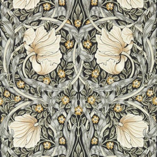 Morris & Co Pimpernel Wallpaper in Ink/Sage - a Sample For Sale