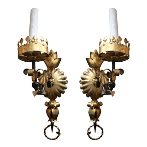 Vintage Hollywood Regency Italian Sconces - A Pair