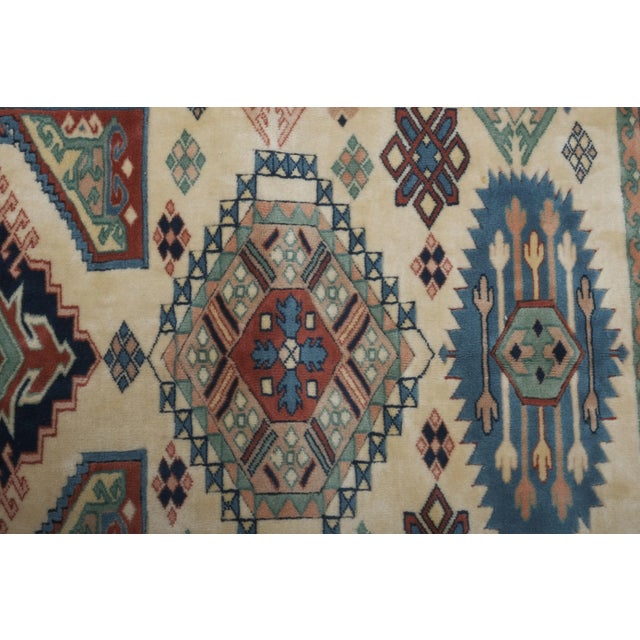 Caucasian Rug With Mid-Century Modern Style For Sale - Image 9 of 12
