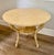 Vintage Carved & Custom Painted Round Side Table With Hoof Feet For Sale - Image 4 of 7