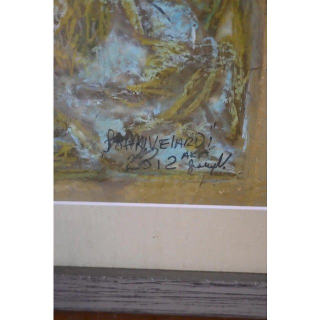 John Velardi Sailboat at Sea Framed Pastels on Paper For Sale In New York - Image 6 of 11