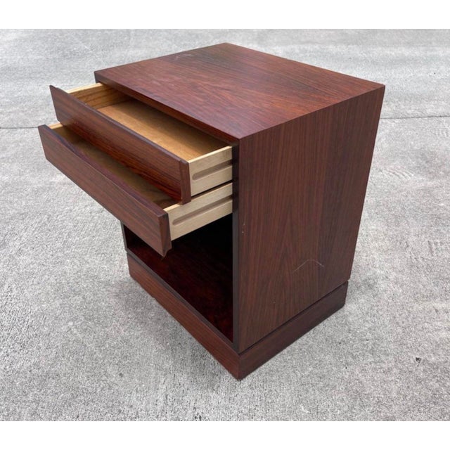 Mid 20th Century Rosewood Nightstand by Arne Wahl Iverson for Vinde Mobelfabrik For Sale - Image 5 of 11