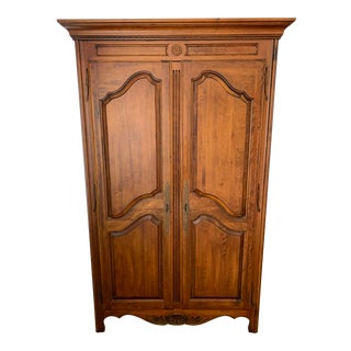 French Country Ethan Allen Armoire For Sale