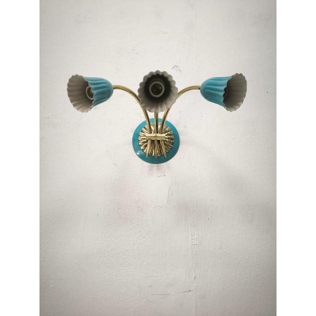 Sputnik Wall Light from Tre Luci, 1940s For Sale - Image 6 of 11