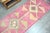 1960s 1960s Vintage Pink Color Geometric Handmade Turkish Runner For Sale - Image 5 of 11
