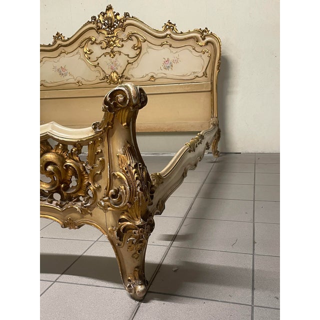 Louis XV Double Bed, Italy, 1940s For Sale - Image 14 of 18