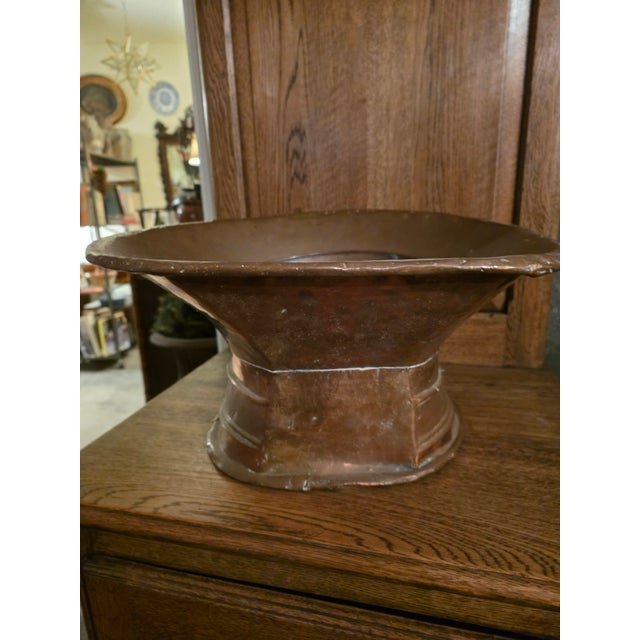 Antique Copper Lavabo With Cabinet For Sale - Image 11 of 18