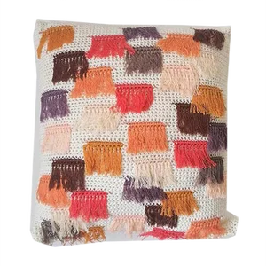 Warm Colored Franjas Pillow from Com Raiz
