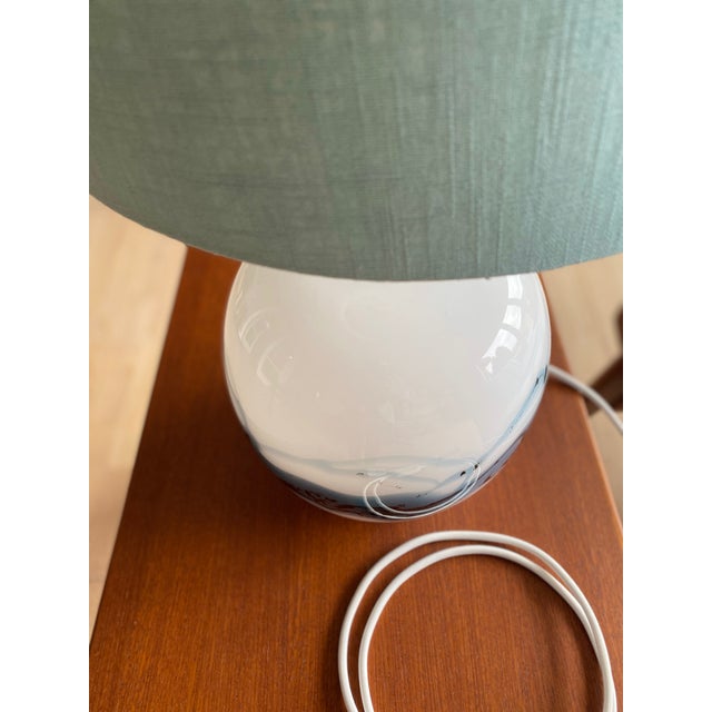 Glass Sakura Table Lamp by Michael Bang for Holmegaard, Denmark, 1980s For Sale - Image 3 of 13