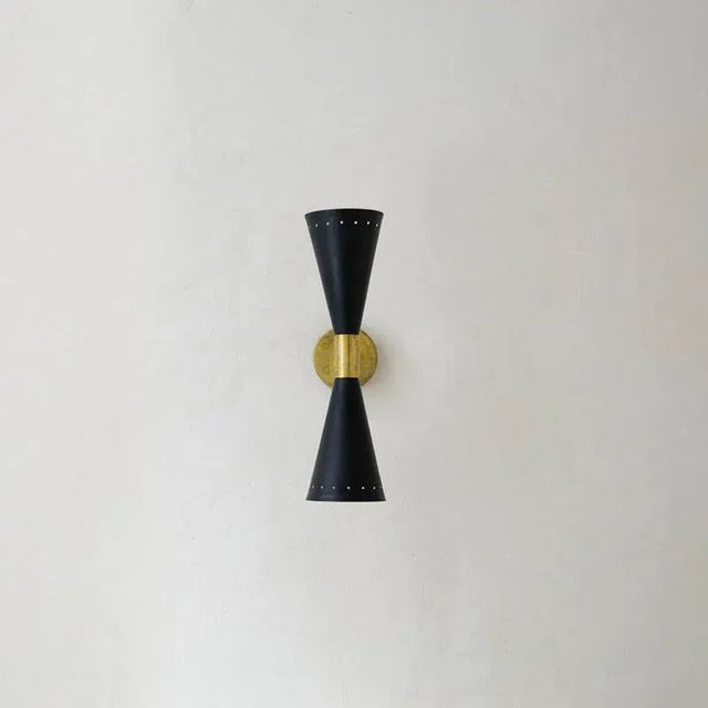 Italian Wall Light in Brass, 1950s For Sale - Image 6 of 8