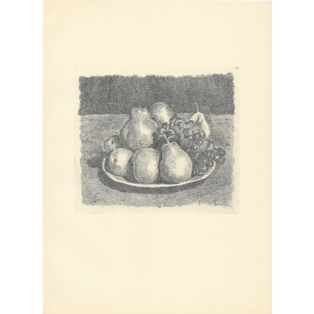 Giorgio Morandi, Still Life with Pears and Grapes, 1927-1957, Lithograph For Sale - Image 7 of 7