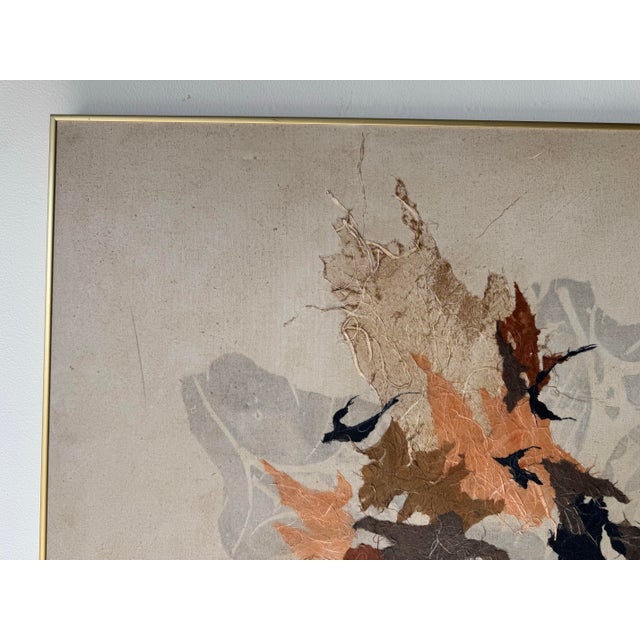 1980’s Kay Sullivan Mixed Media Expressionist Abstract Acrylic on Canvas Painting For Sale In Miami - Image 6 of 12