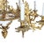 French Antique French Louis XIV Gilt Bronze & Opaline Glass Candelabra Chandelier 19thC For Sale - Image 3 of 10