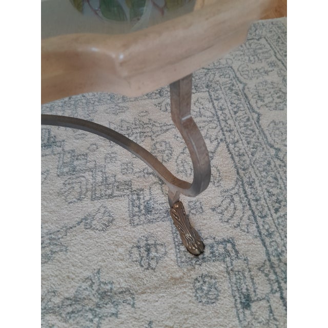 Set of 3 Glass-Top Drexel Heritage Occasional Tables For Sale - Image 11 of 12