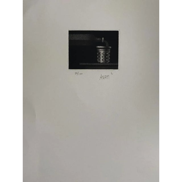 The Plant of life is original etching on paper, realized by the French artist and print-maker master Mario Avati...