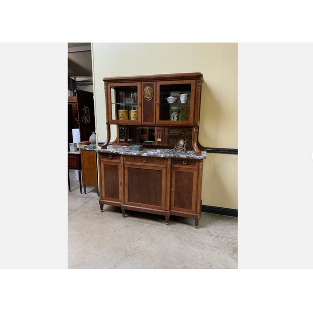 Antique Art Nouveau Display Buffet in Bronze, 1910s For Sale - Image 4 of 14