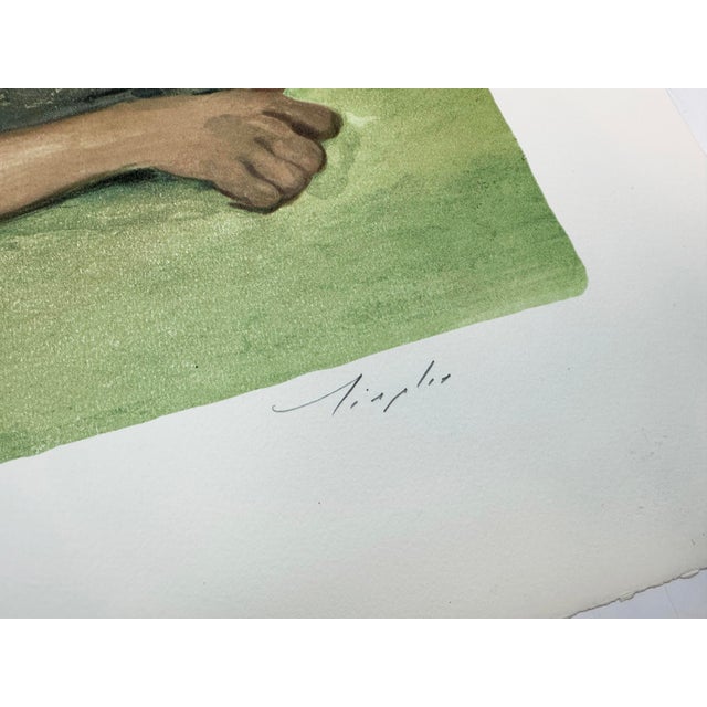 "Rhapsody in Blue" by Malcolm Liepke – Signed Limited Edition Print For Sale - Image 4 of 4