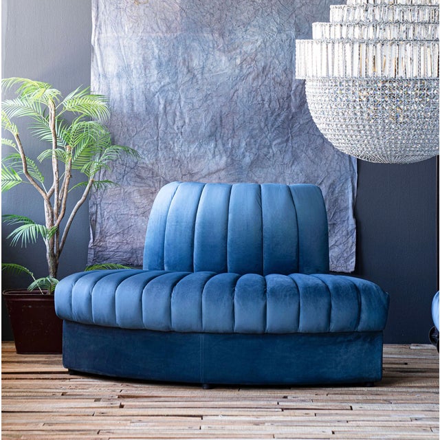 New special order item. Not vintage. The soft velvet upholstery of the Estelle Modular Sofa instantly adds a luxe quality....