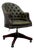 English Green Chesterfield Desk Chair For Sale