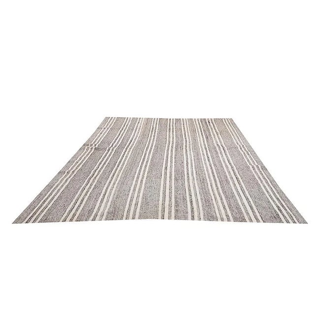 Large vintage handwoven kilim rug from Adana region of Turkey. Approximately 50-60 years old. In very good condition.