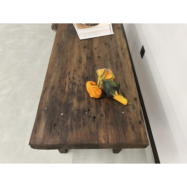 Former French Workbench in Oak, 1950s For Sale - Image 15 of 18