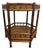 Vintage British Colonial Style Two Tier Hexagonal Side Table For Sale