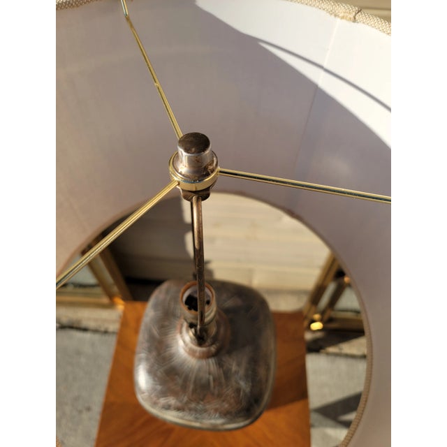 Mid 20th Century Southwest Rustic Ceramic Table Lamp For Sale In Washington DC - Image 6 of 8