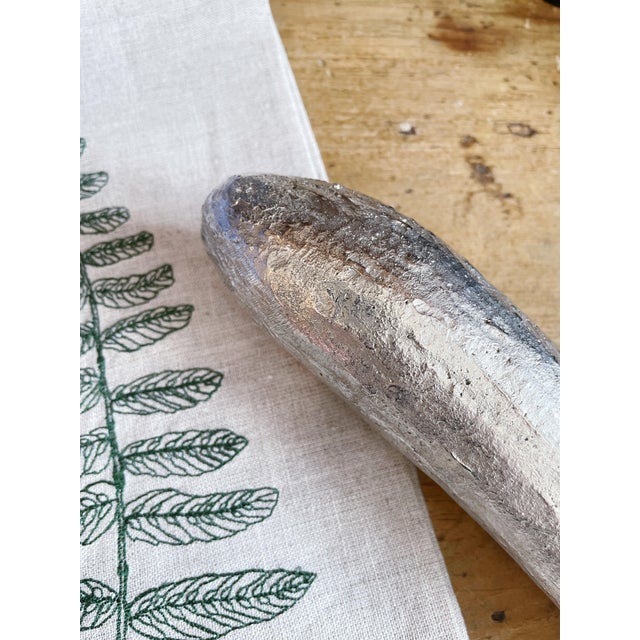 Maitland - Smith Vintage Maitland-Smith Silvered Bronze Zucchini For Sale - Image 4 of 7
