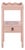 Darlyn Scalloped 1 Drawer Accent Table in Pink For Sale