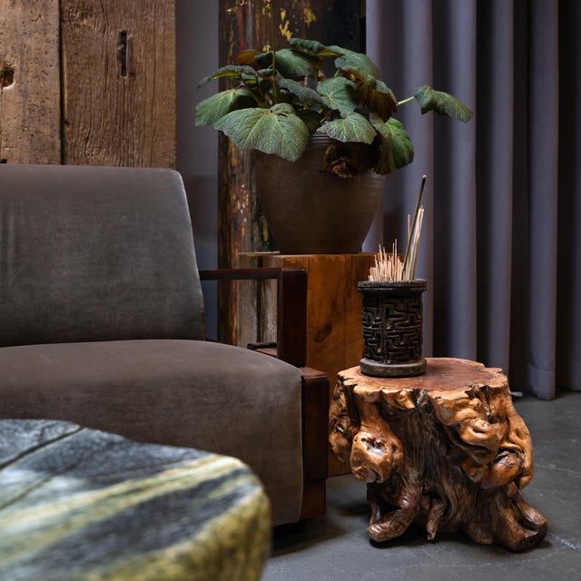 Chinese Rootwood Side Table For Sale In Chicago - Image 6 of 6