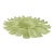 Contemporary Venetian Sunflwer Murano Glass Green Flush Mount For Sale