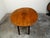 Brown 19th Century English Walnut Drop-Leaf Table with Oval Top and Straight Legs For Sale - Image 8 of 12