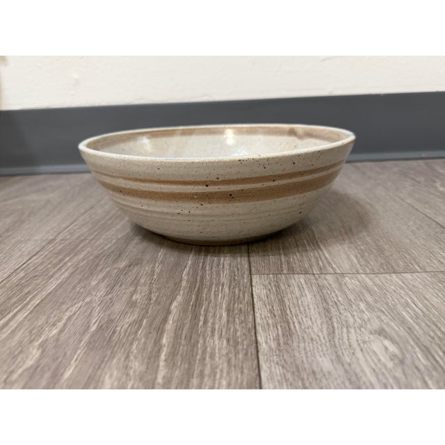 1990s Handmade Ceramic Bowl With Chile Pepper Design — Signed Studio Pottery For Sale - Image 6 of 12
