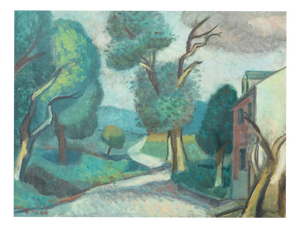 Kurt Neyers, Kurt Neyers, Gemälde "Mosellandschaft", 1946, Framed