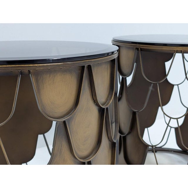 Metal L’indiscret Side Tables from Eichholtz, Set of 2 For Sale - Image 7 of 13