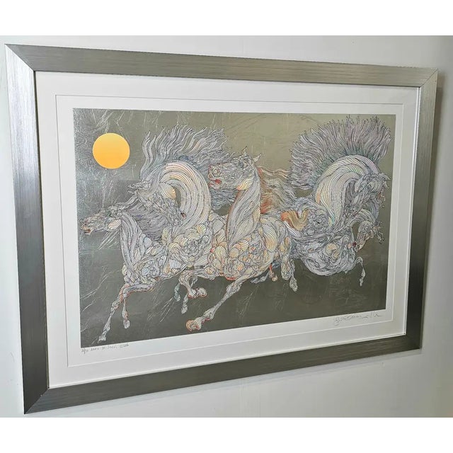 This exquisite piece, titled Lever de Soleil by Guillaume Azoulay ( Moroccan-French 1949) , is a limited-edition etching,...