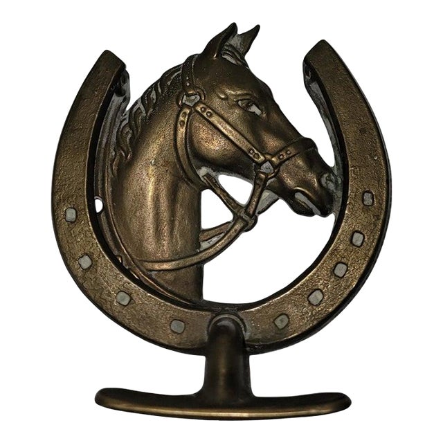 Brass Horse Door Knocker For Sale